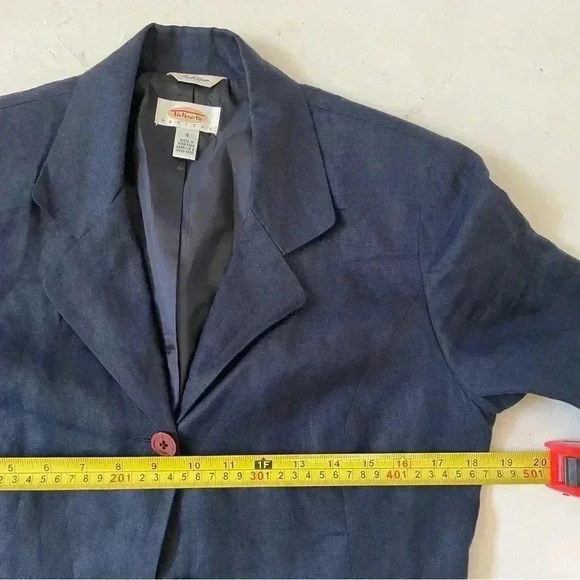 Talbots Dress Blazer Set Business Attire Workwear Career Wear Irish Linen - Picture 9 of 15